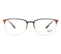 Ray-Ban RX6494 Asian Fit Men's Glasses, Tortoiseshell, Size 54