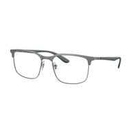 Ray - Ban Unisex RX6518 2620 Optical frames Metal Grey Transparent Squared Normal