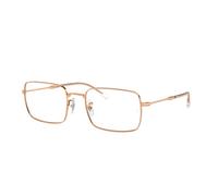 Ray-Ban Eyeglasses Unisex Rb6520 Optics - Rose Gold Frame Clear Lenses Polarized 55-20