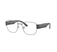 Ray - Ban Unisex RX6532 2502 Optical frames Metal Grey Transparent Squared Normal