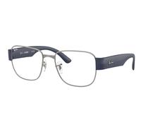 Ray - Ban Unisex RX6532 3189 Optical frames Metal Grey Transparent Squared Normal