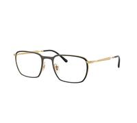 Ray-Ban Eyeglasses Unisex Rb6549 Optics - Arista Gold Frame Clear Lenses Polarized 51-20