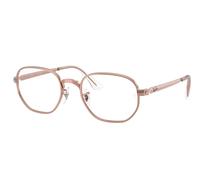 Ray-Ban RX6559 Hexagonal Max Men's Glasses, Brown, Size 52