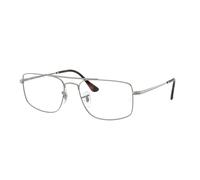 Ray-Ban Eyeglasses Unisex Explorer IIi Optics - Gunmetal Frame Clear Lenses Polarized 58-18