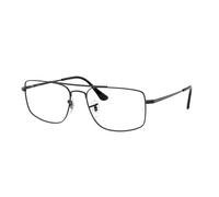 Ray-Ban Eyeglasses Unisex Explorer IIi Optics - Black Frame Clear Lenses Polarized 58-18