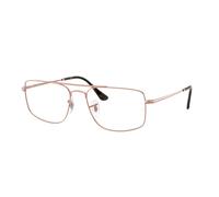 Ray-Ban Eyeglasses Unisex Explorer IIi Optics - Copper Frame Clear Lenses Polarized 58-18