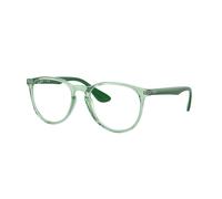 Ray - Ban RX7046 ERIKA 8340 Woman Optical frames Injected Green Transparent Round Normal