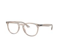 Ray-Ban Eyeglasses Unisex Rb7159 Optics - Transparent Beige Frame Clear Lenses Polarized 52-20