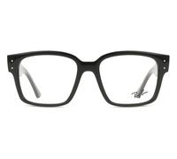 Ray - Ban Unisex RX7256 LAURENE 8260 Optical frames Acetate Black Transparent Squared Normal