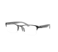 Ray-Ban Eyeglasses Unisex Rb7551 Optics - Black Frame Clear Lenses Polarized 54-19