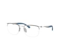 Ray-Ban Eyeglasses Unisex Rb7552 Optics - Gunmetal Frame Clear Lenses Polarized 54-19