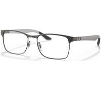Ray - Ban Unisex RX8416 2620 Optical frames Metal Grey Transparent Squared Normal
