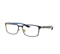 Ray-Ban Eyeglasses Unisex Rb8424 Optics - Arista Gold Frame Clear Lenses Polarized 57-18
