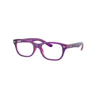 Ray-Ban Eyeglasses Children Rb1555 Optics Kids - Violet On Fuxia Fluo Frame Clear Lenses Polarized 46-16