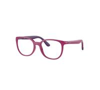 Ray-Ban Eyeglasses Children Rb1631 Optics Kids Bio-based - Fuchsia On Violet Frame Clear Lenses 45-16