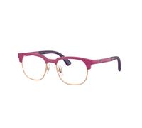 Ray-Ban Eyeglasses Unisex Rb1641 Optics Kids Bio-based - Fucsia On Rubber Violet Frame Clear Lenses Polarized 46-17