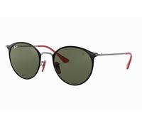 Ray Ban Scuderia Ferrari RB3602M F02031 51-21 Black On Gunmetal G-15 Green