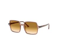 Ray-Ban Woman Sunglass Square II - Frame color: Transparent Brown, Lens color: Light Brown Gradient