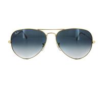 Ray-Ban Sunglasses Aviator 3025 Gold Gradient Light Blue 001/3F Large 62mm