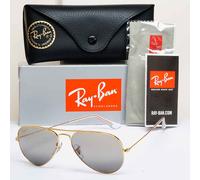 Ray-Ban Sunglasses Aviator Polarised Chromance Gold Silver RB 3025 9196/G3 55mm