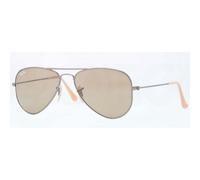 Ray Ban Sunglasses Aviator Small Metal RB3044 029/53 Stainless Steel Light Brown