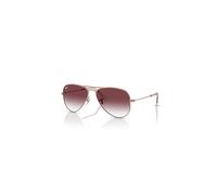 Ray-Ban Unisex Sunglass RB9506S Aviator Kids - Frame color: Rose Gold, Lens color: Gradient Dark Violet