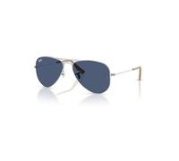 Ray-Ban Sunglasses Children Aviator Kids - Silver Frame Blue Lenses 52-14