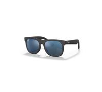Ray-Ban Unisex Sunglass RB9069S Justin Kids - Frame color: Rubber Black, Lens color: Blue Mirror