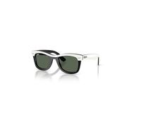 Ray-Ban Sunglasses Children Mini Street Neat - White & Black Frame Green Lenses 45-20