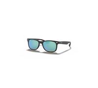 Ray-Ban Unisex Sunglass RB9052S New Wayfarer Kids - Frame color: Black, Lens color: Blue
