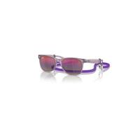 Ray-Ban Unisex Sunglass RB9052S New Wayfarer Kids Summer Capsule - Frame color: Opal Purple, Lens color: Blue & Violet