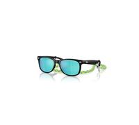 Ray-Ban Sunglasses Children New Wayfarer Kids Summer Capsule - Rubber Black Frame Blue Lenses 47-15