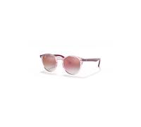 Ray-Ban Unisex Sunglass RB9064S Kids - Frame color: Transparent Pink, Lens color: Clear Gradient Red Mirror Red