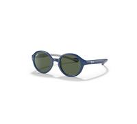 Ray-Ban Sunglasses Children Rb9075s Kids - Blue On Rubber Grey Frame Green Lenses 39-16