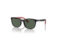 Ray-Ban Sunglasses Children Rb9079s Kids Bio-based - Black On Red Frame Green Lenses 49-16