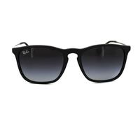 Ray - Ban Man RB4187 CHRIS 622/8G Sunglasses Injected Black Grey Squared Normal Shaded
