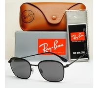 Ray-Ban Sunglasses Chromance Black Polarized Grey Square Unisex RB 3720 002/K8