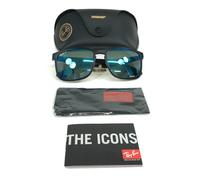 Ray-Ban Sunglasses RB4264 601SA1 Matte Black Blue Flash Polarized Chromance