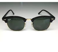 Ray-Ban Sunglasses Clubmaster The Original Iconic 51mm, Gloss Black RB3016 W0365