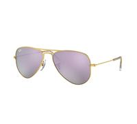 Ray - Ban Kid RJ9506S JUNIOR AVIATOR 249/4V Sunglasses Metal Gold Violet Pilot Normal Flash