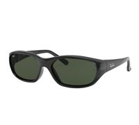 Ray - Ban Unisex RB2016 DADDY-O 601/31 Sunglasses Injected Black Green G15 Squared Normal