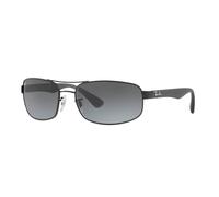 Ray - Ban Man RB3445 RB3445 006/11 Sunglasses Metal Black Grey Squared Normal Shaded