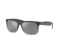 Ray - Ban Man RB4165 JUSTIN 852/88 Sunglasses Injected Grey Grey Squared Normal Shaded