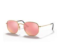Ray-Ban Sunglasses Hexagonal 3548N 001/Z2 Gold Copper Flash Mirror