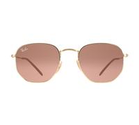 Ray-Ban Hexagonal RB3548N Sunglasses Polished Gold / Brown Gradient / 51