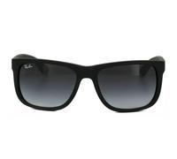 Ray - Ban Man Ray - Ban RB4165 JUSTIN 601/8G Sunglasses Injected Black Grey Squared Normal Shaded