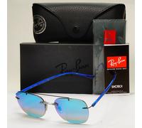 Ray-Ban Sunglasses Lightray Blue Mirror Rimless Ultralight RB 4280 6289/B7 55mm