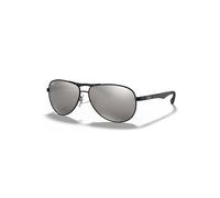 Ray-Ban Sunglasses Man Carbon Fibre - Black Frame Grey Lenses Polarized 61-13
