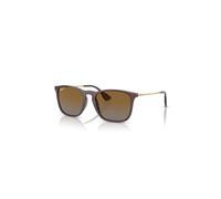 Ray-Ban Sunglasses Man Chris - Gold Frame Brown Lenses Polarized 54-18