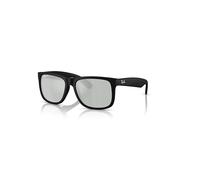 Ray-Ban Sunglasses Man Justin Classic - Rubber Black Frame Silver Lenses Polarized 51-16